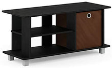 Load image into Gallery viewer, Furinno Simplistic TV Entertainment Center, Espresso\/Black