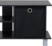 Load image into Gallery viewer, Furinno Simplistic TV Entertainment Center, Espresso\/Black