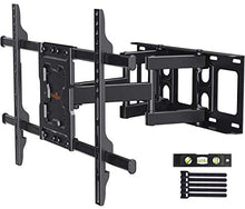 Load image into Gallery viewer, Perlegear Full Motion TV Wall Mount Bracket Dual Articulating Arms Swivels Tilts Rotation for Most 37-75 Inch LED, LCD, OLED Flat&Curved TVs, Holds up to 132lbs, Max VESA 600x400mm