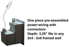 Load image into Gallery viewer, PowerBridge TWO-CK Dual Outlet Recessed In-Wall Cable Management System with PowerConnect for Wall-Mounted Flat Screen LED, LCD, and Plasma TV’s