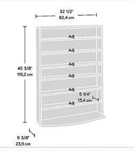 Load image into Gallery viewer, Sauder Multimedia Storage Tower, Cinnamon Cherry finish