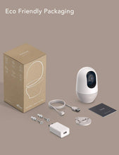 Load image into Gallery viewer, Nooie Baby Monitor, WiFi Pet Camera Indoor, 360-degree Wireless IP Nanny Camera, 1080P Home Security Camera, Motion Tracking, IR Night Vision, Works with Alexa, Two-Way Audio, Motion & Sound Detection