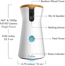 Load image into Gallery viewer, Furbo Dog Camera: Treat Tossing, Full HD Wifi Pet Camera and 2-Way Audio, Designed for Dogs, Compatible with Alexa (As Seen On Ellen), white (001-01WHTOA-1)
