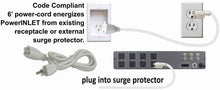 Load image into Gallery viewer, PowerBridge TWO-PRO-6 Dual Power Outlet Professional Grade Recessed In-Wall Cable Management System for Wall-Mounted Flat Screen LED, LCD, and Plasma TV’s