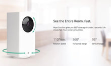 Load image into Gallery viewer, Wyze Cam Pan 1080p Pan\/Tilt\/Zoom Wi-Fi Indoor Smart Home Camera with Night Vision, 2-Way Audio, Works with Alexa & the Google Assistant, White - WYZECP1