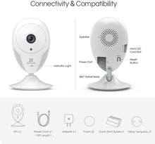 Load image into Gallery viewer, EZVIZ Indoor Security Camera 1080p FHD Motion Alert Night Vision Baby\/Pet\/Elder Monitoring 135° Wide Angle 2.4G Wi-Fi 2-Way Audio Smart Home IPC Works with Alexa Google IFTTT iOS Android App WH CTQ2C