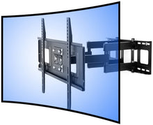 Load image into Gallery viewer, FLEXIMOUNTS CR1 Curved Panel TV Wall Mount Bracket for 32"-65" UHD OLED 4k Samsung LG Vizio etc TVs