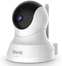 Load image into Gallery viewer, TENVIS Security Camera- Wireless Camera, IP Camera with Night Vision/ Two-way Audio, 2.4Ghz Wifi Indoor Home Dome Camera for Pet Baby, Remote Surveillance Monitor with MicroSD Slot, Android, iOS App