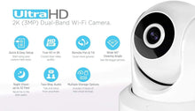 Load image into Gallery viewer, Amcrest UltraHD 2K WiFi Camera 3MP (2304TVL) Dualband 5ghz \/ 2.4ghz Indoor IP3M-941 (White)