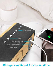 Load image into Gallery viewer, AOMAIS Life Bluetooth Speakers, 30W Loud Home Party Wireless Speaker, 2 Woofer & 2 Tweeters for Super Bass Stereo Sound, 100 Ft Bluetooth V5.0 and 12-Hour Playtime Subwoofer - Imitation Bamboo Panel