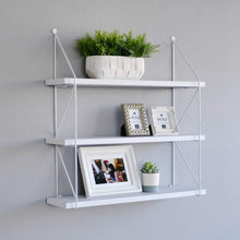 Load image into Gallery viewer, WELLAND 3-Tier Display Wall Shelf Storage Rack Wall Rack Holder Rack, White
