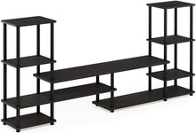 Load image into Gallery viewer, FURINNO Turn-N-Tube Grand Entertainment Center, Espresso\/Black