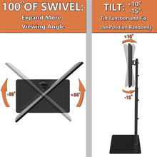 Load image into Gallery viewer, Universal TV Stand with Mount 100 Degree Swivel Height Adjustable and Tilt Function for 19 to 42 inch LCD, LED OLED TVs,HT1001B