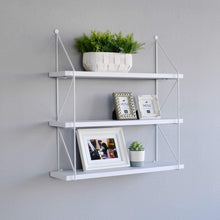 Load image into Gallery viewer, WELLAND 3-Tier Display Wall Shelf Storage Rack Wall Rack Holder Rack, White