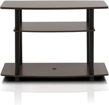 Load image into Gallery viewer, FURINNO Turn-N-Tube 3-Tier TV Stand, Espresso\/Black