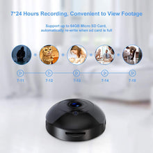 Load image into Gallery viewer, OUCAM Wireless Spy Camera with Audio and Video Recording, WiFi Surveillance Camera Mini Hidden Camera Baby Monitor Nanny Cam Night Vision Motion Detection with iOS and Android