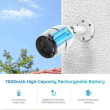 Load image into Gallery viewer, 3G\/4G LTE Outdoor Solar-Powered Celluar Security Camera, Wirefree Rechargeable Battery Camera System w\/SD Socket and Cloud, 1080p Night Vision, 2-Way Audio, PIR Motion Sensor, Reolink Go+Solar Panel