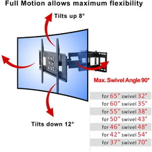 Load image into Gallery viewer, FLEXIMOUNTS CR1 Curved Panel TV Wall Mount Bracket for 32"-65" UHD OLED 4k Samsung LG Vizio etc TVs