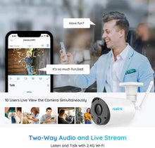 Load image into Gallery viewer, Outdoor Security Camera System Wireless, Solar Battery Powered, 1080p Wirefree Waterproof 2-Way Audio Night Vision w/PIR Motion Sensor, Support Alexa/Google Assistant/Local SD, Argus Eco+Solar Panel
