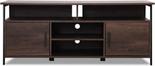 Load image into Gallery viewer, Sekey Home 58" Entertainment Center Wood Media TV Stand | Storage Console, Smoky Oak