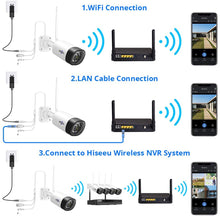 Load image into Gallery viewer, Hiseeu 1080P Security Camera, Outdoor Two-Way Audio Surveillance Cameras Bullet IP Camera Waterproof,Motion Detection Day& Night Vision with Power Adapter Compatible with Hiseeu Wireless Camera System