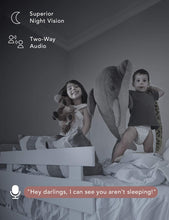 Load image into Gallery viewer, Nooie Baby Monitor, WiFi Pet Camera Indoor, 360-degree Wireless IP Nanny Camera, 1080P Home Security Camera, Motion Tracking, IR Night Vision, Works with Alexa, Two-Way Audio, Motion & Sound Detection
