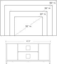 Load image into Gallery viewer, VASAGLE ALINRU Small TV Stand for 50 Inches TV, TV Console Table with Storage, Entertainment Center, for Living Room, Small Space, Industrial Rustic Brown ULTV39BX