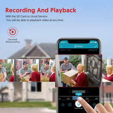 Load image into Gallery viewer, Outdoor Security Camera Victure 1080P IP65 Weatherproof Home Surveillance IP CCTV Camera 2.4G WiFi with Smart PIR Motion Detection/Night Vision/Two Way Audio Compatible with iOS & Android Systerm