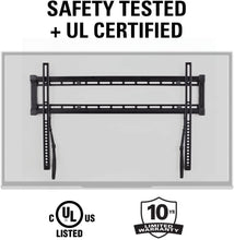 Load image into Gallery viewer, Sanus Super Low Profile Fixed Position TV Wall Mount Bracket for 40" - 80" TVs - Features Slim 1” Profile, Easy Access to Cables, Simple Install - OLL15-B1