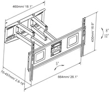 Load image into Gallery viewer, FLEXIMOUNTS CR1 Curved Panel TV Wall Mount Bracket for 32"-65" UHD OLED 4k Samsung LG Vizio etc TVs