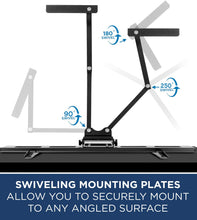 Load image into Gallery viewer, Mount-It! Corner TV Mount | Premium Swivel Full Motion Caddy Corner Wall Bracket for 37-63 inch Flat Panel Screens VESA up to 800x400, 132 lb Capacity, Black