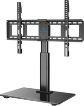 Load image into Gallery viewer, PERLESMITH Swivel TV Stand Universal Table Top TV Base for 32 to 65 inch LCD LED OLED 4K Flat Screen TVs - Height Adjustable TV Mount Stand with Tempered Glass Base, VESA 600x400mm