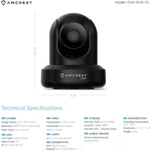Load image into Gallery viewer, Amcrest ProHD 1080P WiFi Camera 2MP (1920TVL) Indoor Pan\/Tilt Security Wireless IP Camera IP2M-841B (Black)