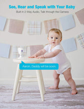 Load image into Gallery viewer, Baby Monitor, Conico 1080P HD Wireless Camera Pet Cam with Sound Motion Detection, Home Wireless Security Camera with 2- Way Audio, Night Vision Cloud WiFi Camera for Baby, Pet, Elder, 2.4G WiFi