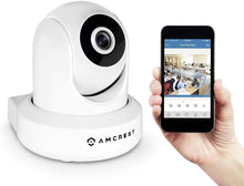 Load image into Gallery viewer, Amcrest UltraHD 2K WiFi Camera 3MP (2304TVL) Dualband 5ghz \/ 2.4ghz Indoor IP3M-941 (White)