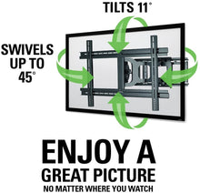 Load image into Gallery viewer, Sanus MLF13-B1 Articulating Universal Wall Mount for 37-80-Inch Screen