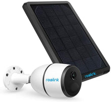 Load image into Gallery viewer, 3G\/4G LTE Outdoor Solar-Powered Celluar Security Camera, Wirefree Rechargeable Battery Camera System w\/SD Socket and Cloud, 1080p Night Vision, 2-Way Audio, PIR Motion Sensor, Reolink Go+Solar Panel