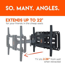 Load image into Gallery viewer, ECHOGEAR Full Motion Articulating TV Wall Mount Bracket for 42"-85" TVs - Easy to Install On 16", 18" or 24" Studs and Features Smooth Articulation, Swivel, Tilt - EGLF2