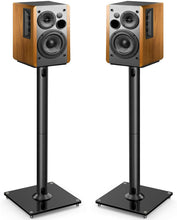 Load image into Gallery viewer, PERLESMITH Universal Floor Speaker Stands 26 Inch for Surround Sound, Klipsch, Sony, Edifier, Yamaha, Polk & Other Bookshelf Speakers Weight up to 22lbs - 1 Pair