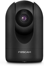 Load image into Gallery viewer, Foscam Security Camera WiFi IP Home Camera,R2C 1080P HD Baby Monitor Wireless Pet Camera with AI Human & Sound Detection, Free Cloud, 2-Way Audio,Works with Alexa, Pan\/Tilt, Night Vision, Black