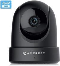 Load image into Gallery viewer, Amcrest 4MP UltraHD Indoor WiFi Camera, Security IP Camera with Pan\/Tilt, Two-Way Audio, Night Vision, Remote Viewing, Dual-Band 5ghz\/2.4ghz, 4-Megapixel @~20FPS, Wide 120° FOV, IP4M-1051B (Black)