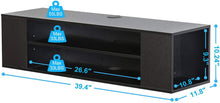 Load image into Gallery viewer, FITUEYES Wall Mounted Audio\/Video Black Wood Grain for Xbox one \/PS4\/ vizio\/Sumsung\/Sony TV DS210002WB