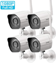 Load image into Gallery viewer, Zmodo Outdoor Security Camera (4 Pack), 1080p Full HD Wireless Cameras for Home Security with Night Vision, Cloud Service Available