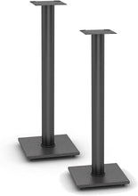 Load image into Gallery viewer, Atlantic Adjustable Speaker Stands 2-Pack Black - Steel Construction, Pedestal Style & Wire Management for Bookshelf Speakers up to 20 lbs PN77335799