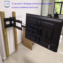 Load image into Gallery viewer, FORGING MOUNT Long Arm TV Mount Full Motion TV Bracket with 42 inch Long Extension Articulating TV Wall Mount for 37 to 80 Inch Flat\/Curve TVs, VESA 600x400mm Compatible, Holds up to 100 lbs
