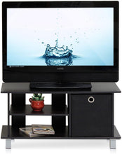 Load image into Gallery viewer, Furinno Simplistic TV Entertainment Center, Espresso\/Black