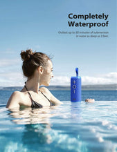 Load image into Gallery viewer, Tribit StormBox Bluetooth Speaker - 24W Portable Speaker, 360° Surround Sound, Enhanced Bass, Wireless Dual Pairing, IPX7 Waterproof, 20-Hour Playtime, 66ft Bluetooth Range Outdoor Speaker (Blue)