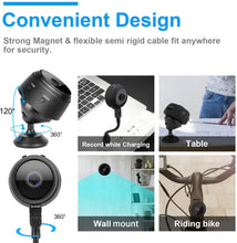 Load image into Gallery viewer, 32GB Mini HD 1080P Wireless Hidden Camera,Home WiFi Remote Security Cameras,Smart Motion Detection,Instant Push Notifications, Remote Playback,Magnetic Feature,Night Vision Spy Camera,by HZTCAM