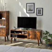 Load image into Gallery viewer, VASAGLE Retro TV Stand, TV Console for TVs up to 43 Inches, Mid-Century Modern Entertainment Centre for Flat Screen TV, Gaming Consoles, in Living Room, Entertainment Room, Office, Brown ULTV09BX