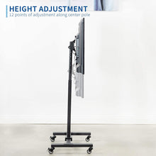 Load image into Gallery viewer, VIVO Mobile TV Display Stand for 13 to 42 inch LED LCD Flat Panel Screens | Rolling Floor Stand Height Adjustable Mount with Wheels (STAND-TV07W)